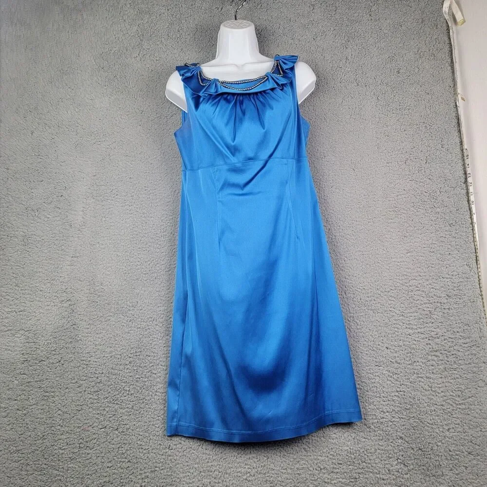 Donna Ricco New York Dress Womens 8 Ruched Cocktail Dressy